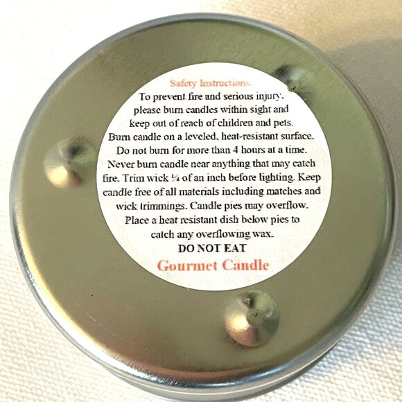 Set of 2 Soy Candles in Tins-Taco Candle-Apple Cider Candle - Picture 5 of 5